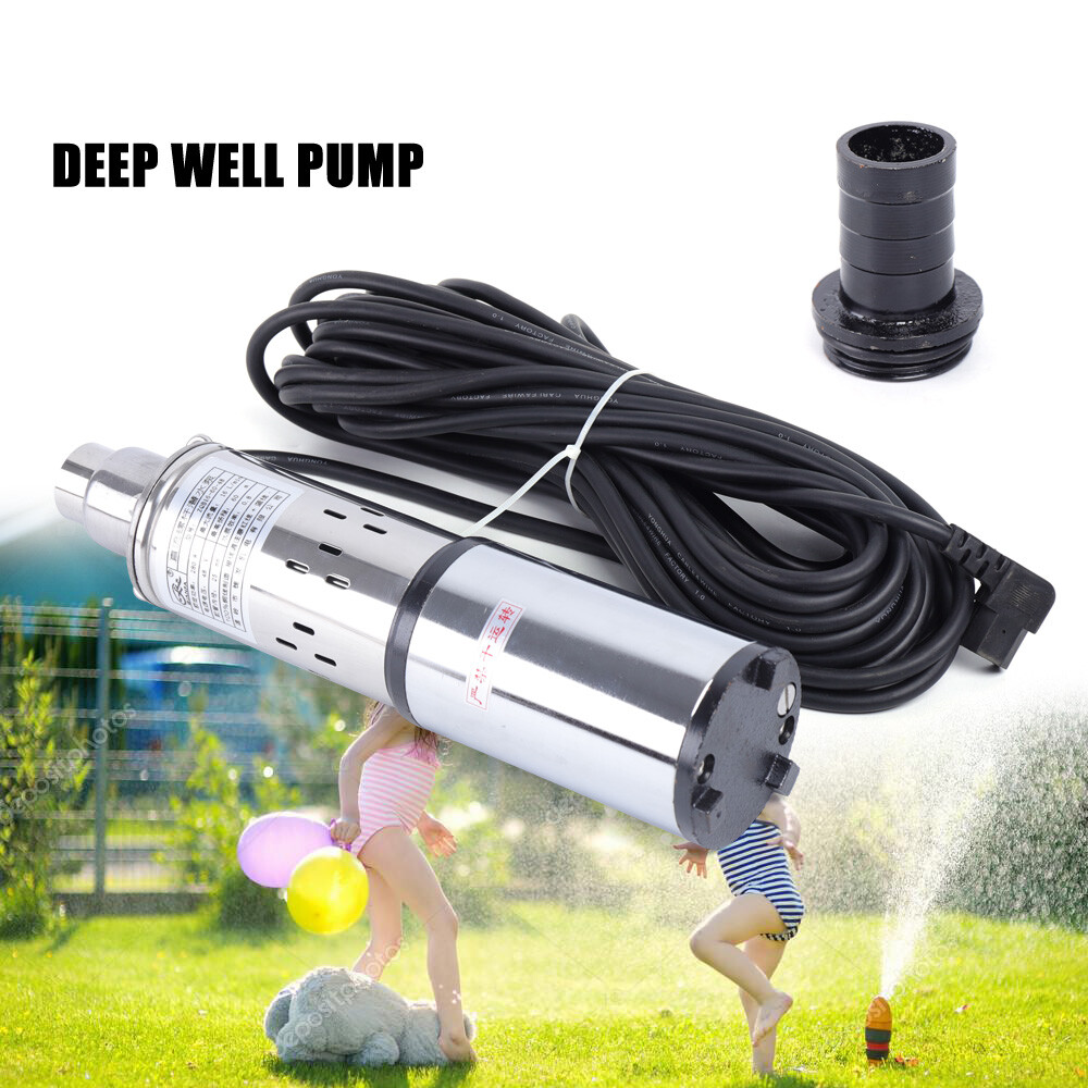 DC 48V Bore Hole Solar Powered Water Pump Submersible Farm Deep Well Water Pump