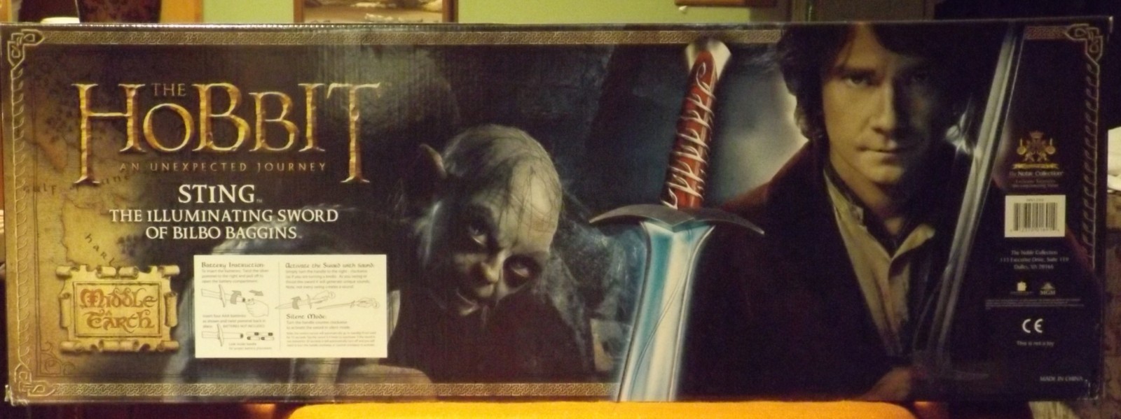 Noble Collection The Hobbit Sting Replica Illuminating Sword