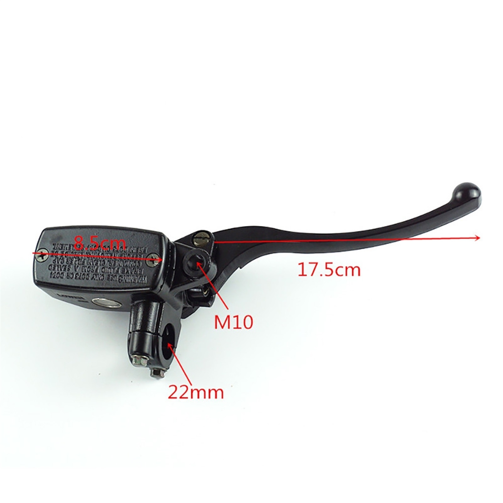 7/8" Motorcycle Handlebar Hydraulic Brake Clutch Master Cylinder Lever (Black)