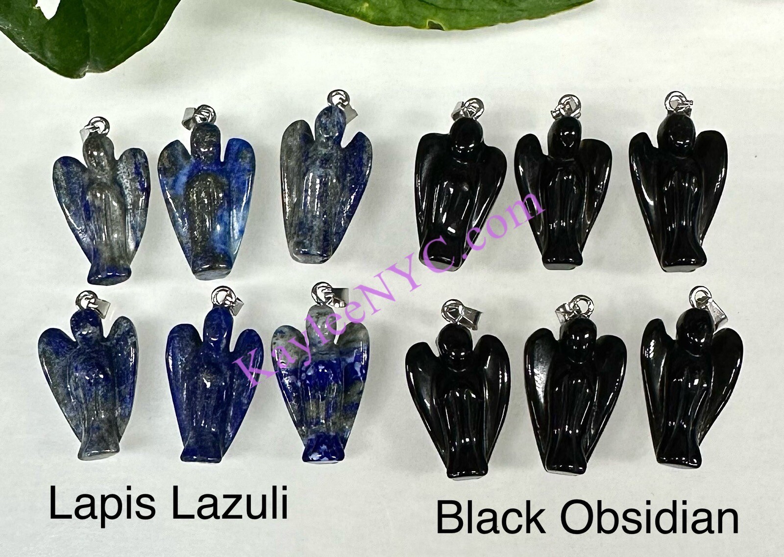 Wholesale Lot 12 Pcs Natural Crystal Angel Pendant Healing Energy