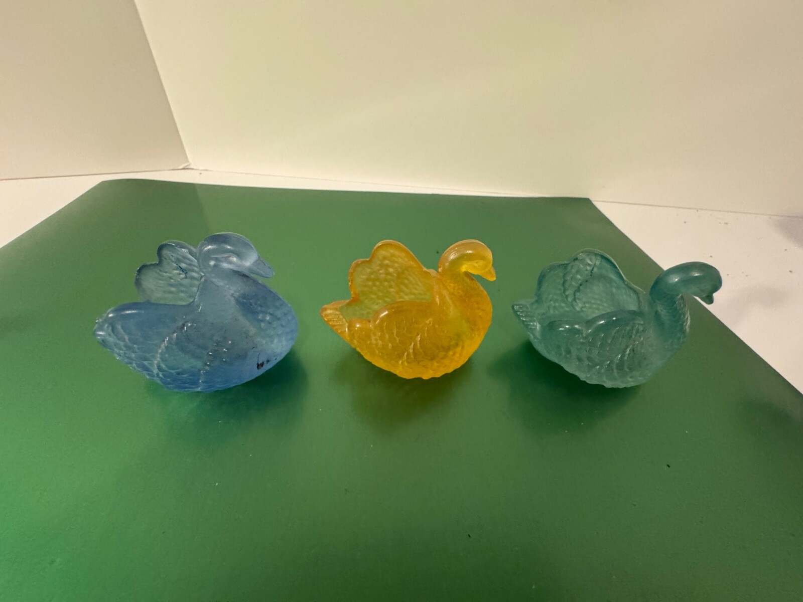 Lot of 6 Vintage Swan Salt Cellar Toothpick Holder Trinket Dish