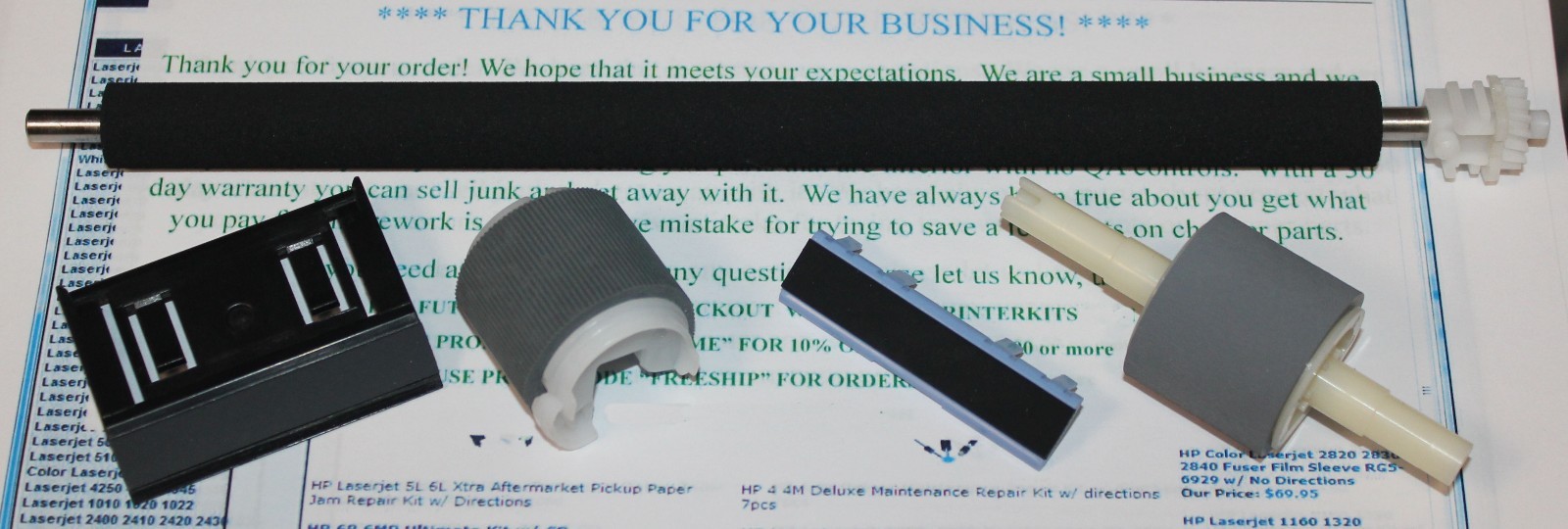 HP LASERJET 2300 PREVENTIVE MAINTENANCE ROLLER KIT PAPER JAM FIX REPAIR ISO9001
