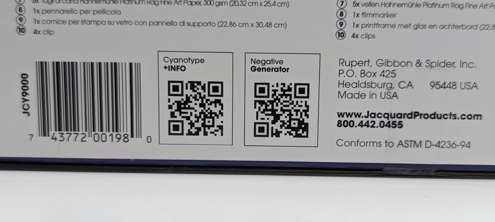 Jacquard CYANOTYPE KIT The Original Sun Printing Process Made In USA