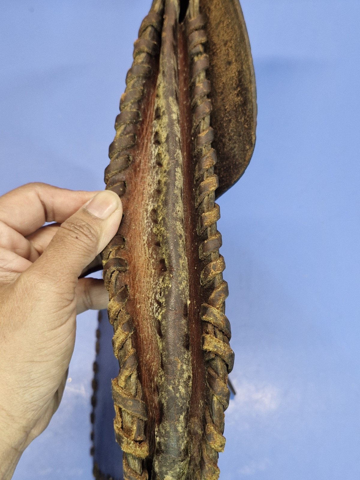 Vintage Tooled Leather Saddle Bags Motorcycle Saddlebag Set Floral Western