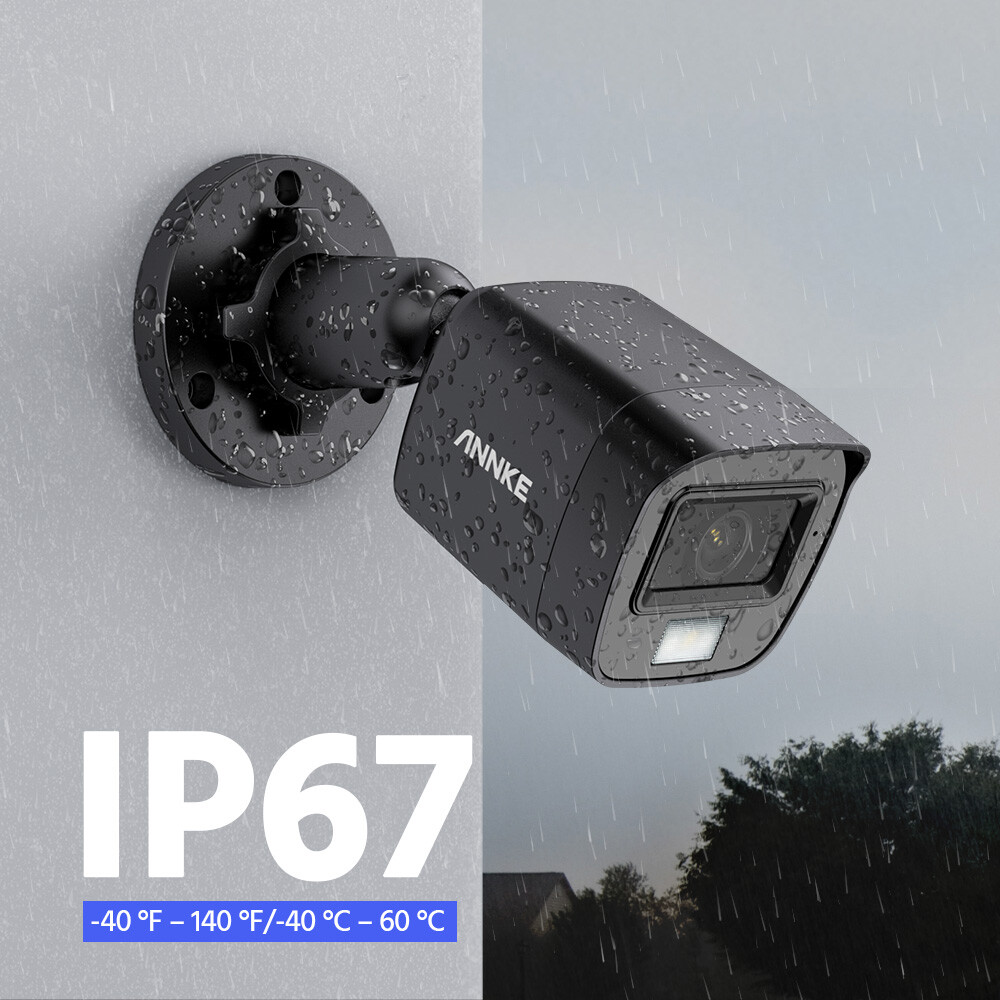 ANNKE 5MP Audio CCTV Security Camera Outdoor Color Night Vision Human Detection