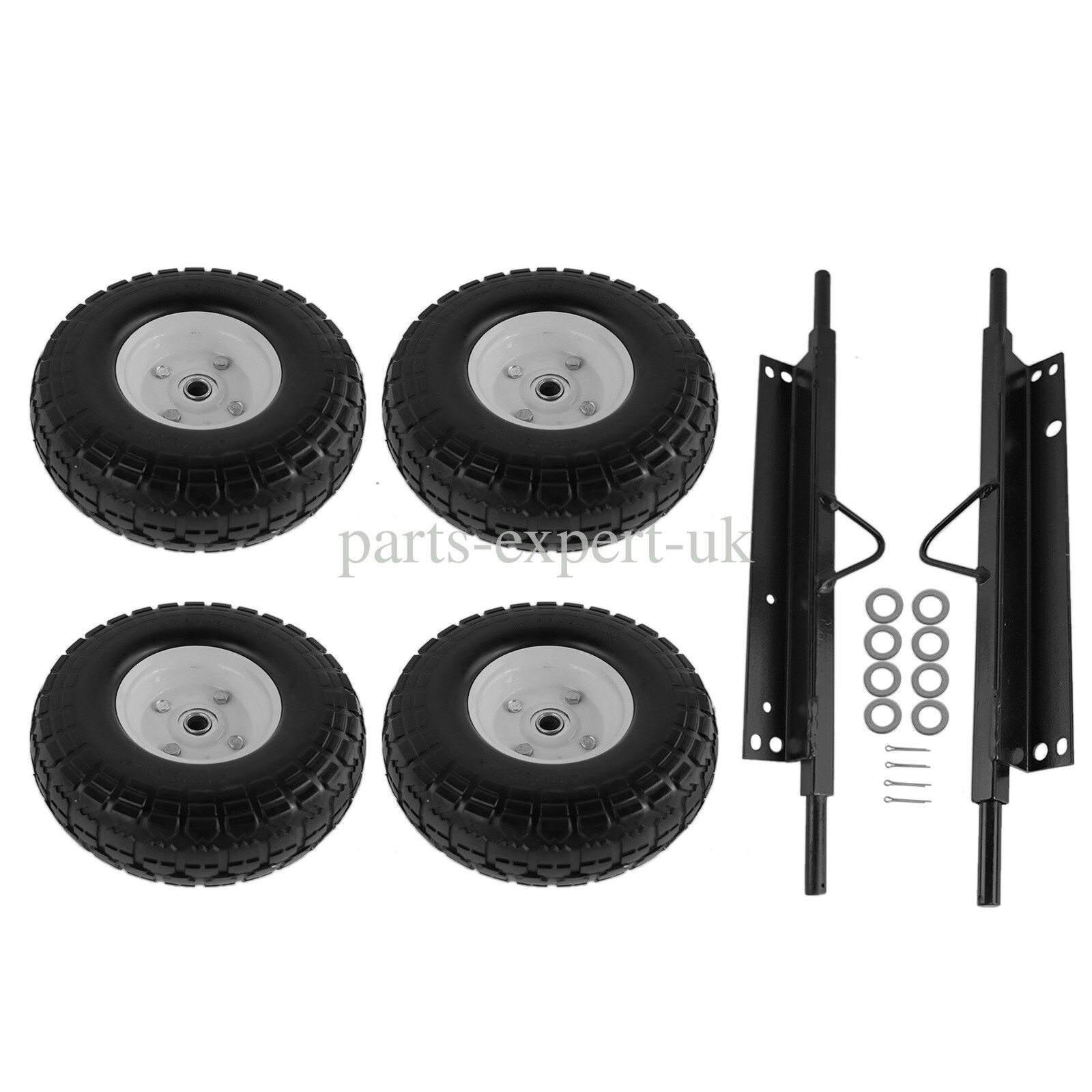 NEW Wheel Kit All Terrain Solid Never Flat Tires for Honda Generator EU3000is