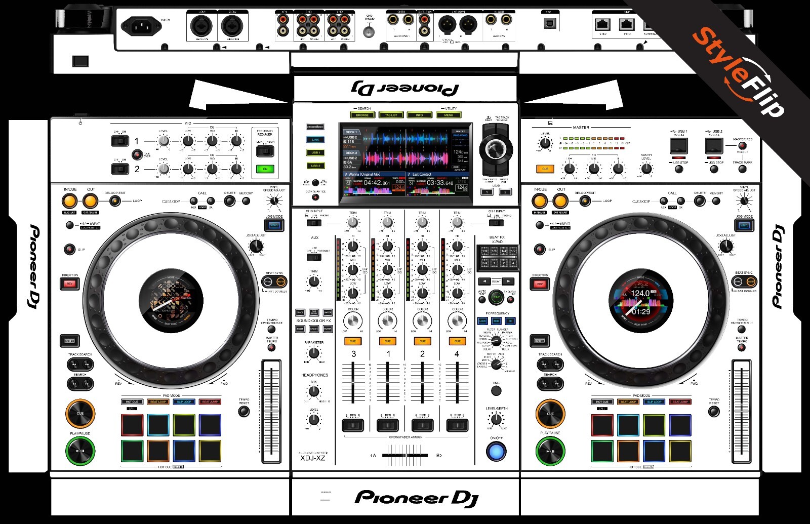 PIONEER XDJ-XZ | White Color | Protective Decal | StyleFlip Skins
