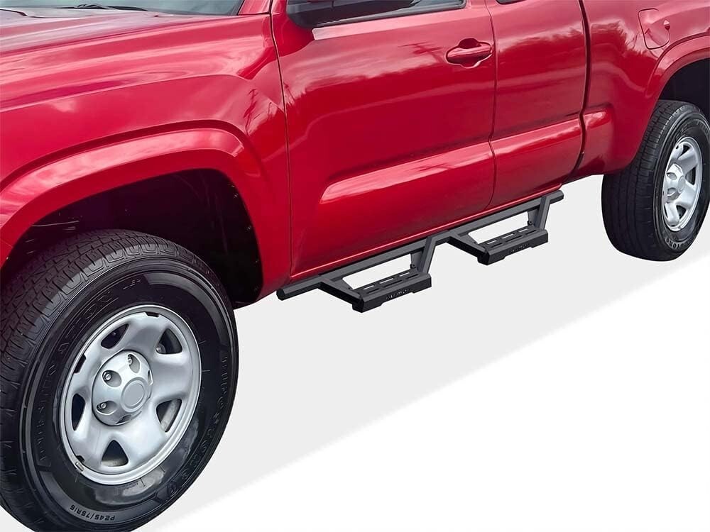 Stainless Steel Drop Steps Armor For 05-23 Tacoma Extended Access Cab