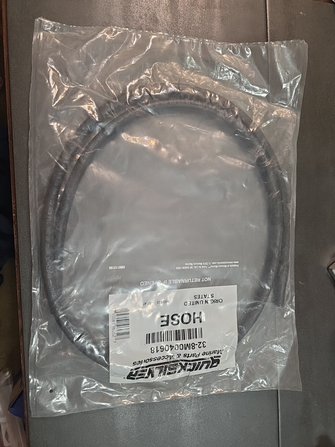 New OEM Mercruiser Quicksilver Hose PN 32-8M0040618