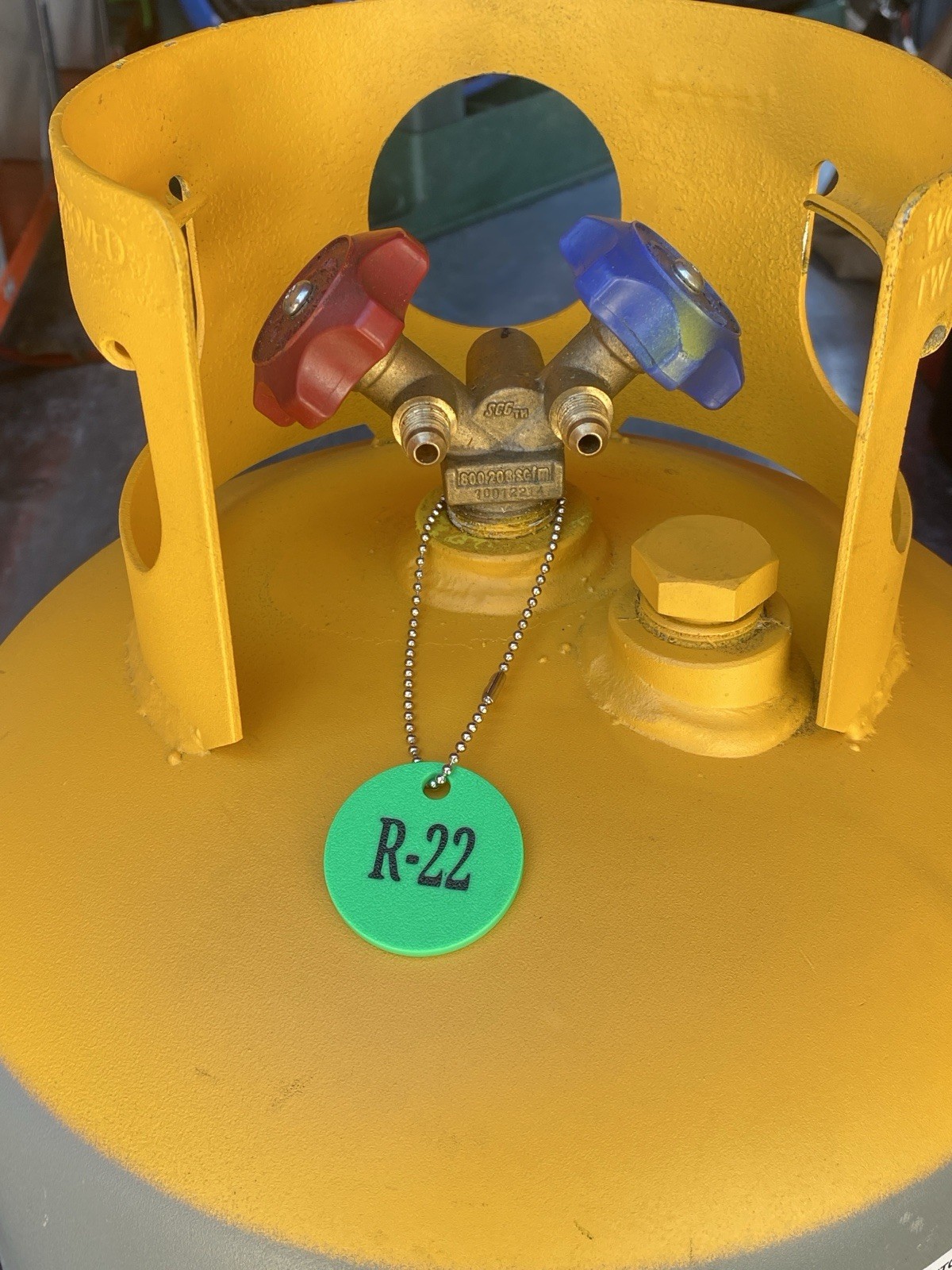 HVAC Recovery Tank Cylinder Tags Set Of 8