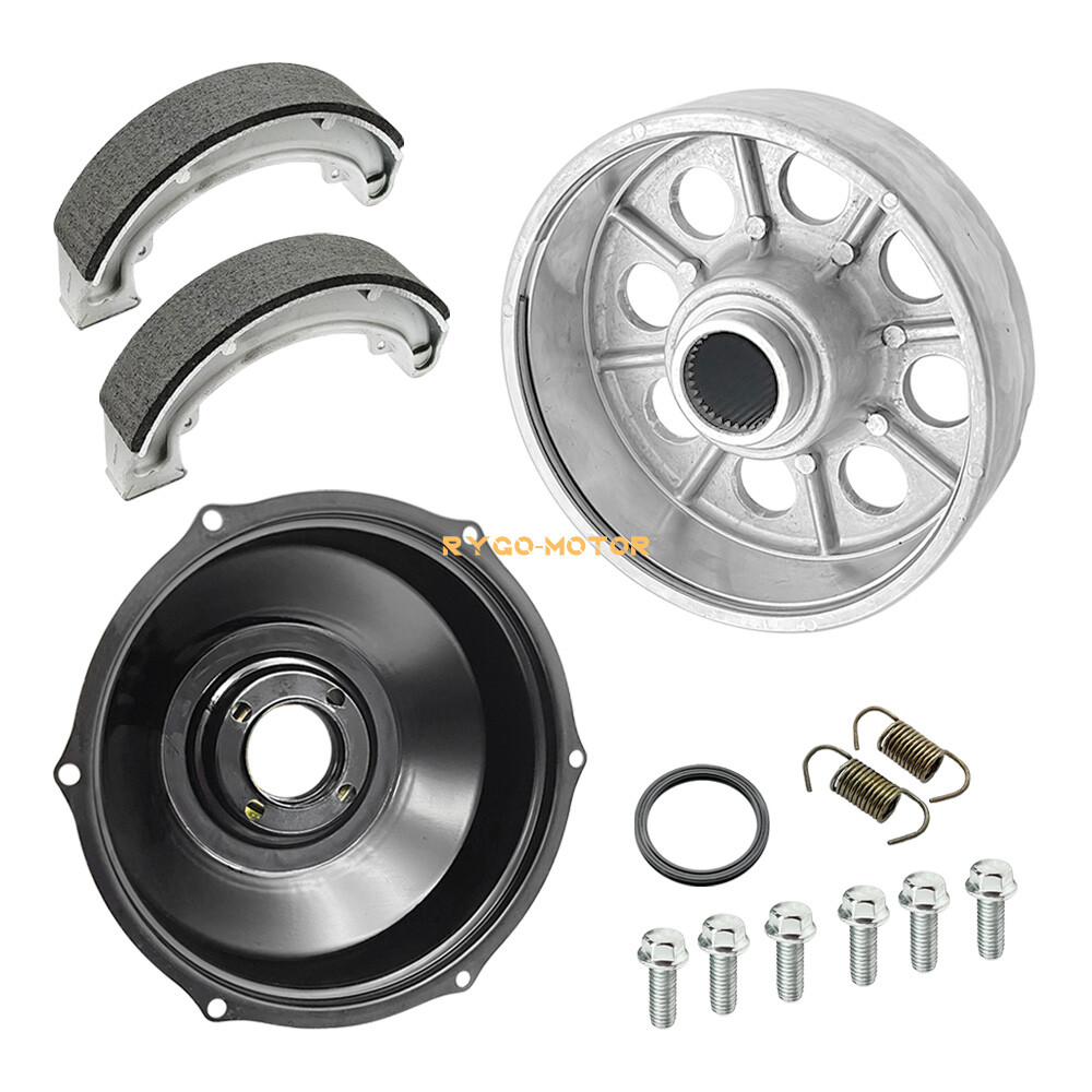 Rear Brake Drum Cover Hub Shoes for Honda Fourtrax 300 TRX300 TRX300FW 1988-2000