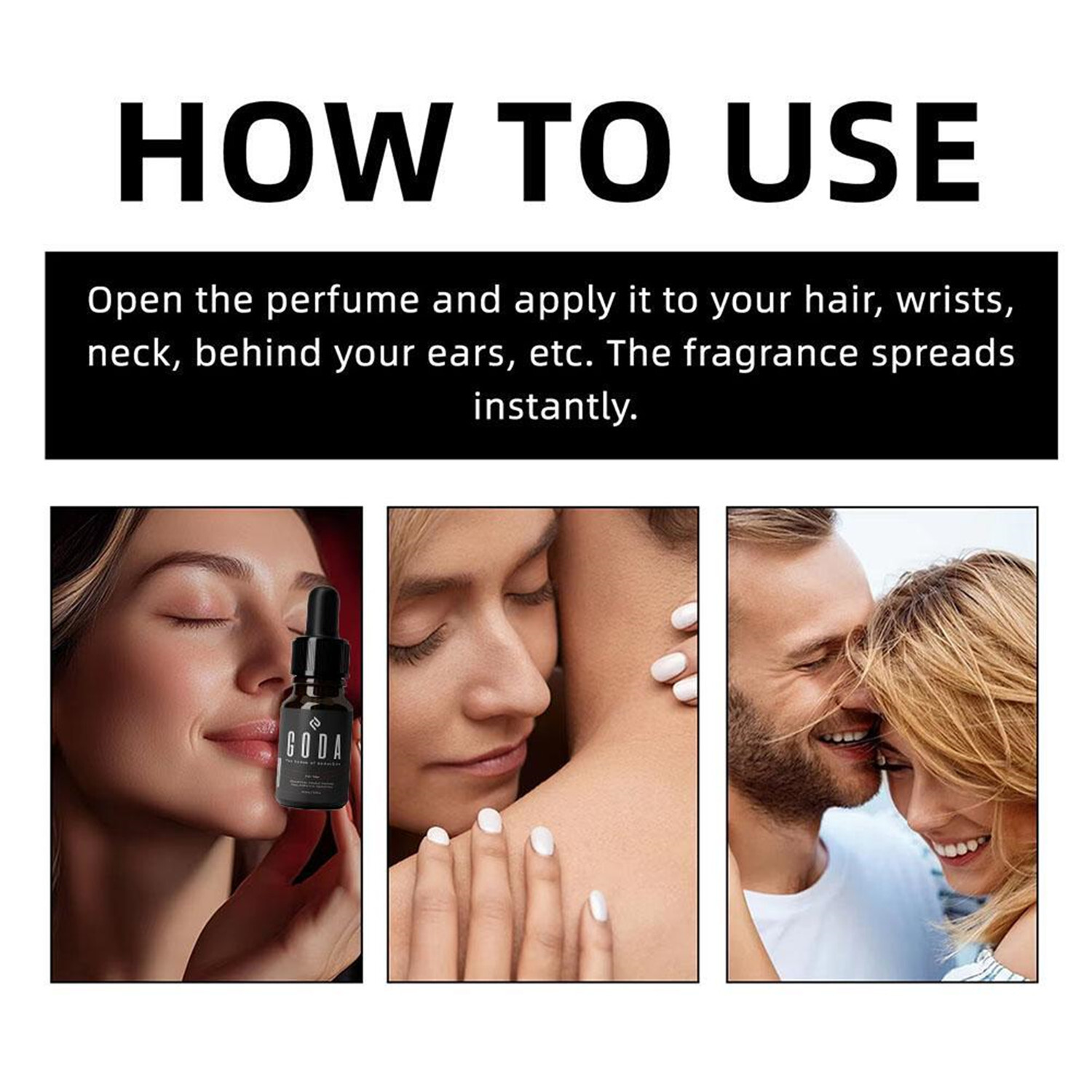 GODA For Her Pheromone Perfume For Women Long Lasting with Jasmine and Rose 15ml