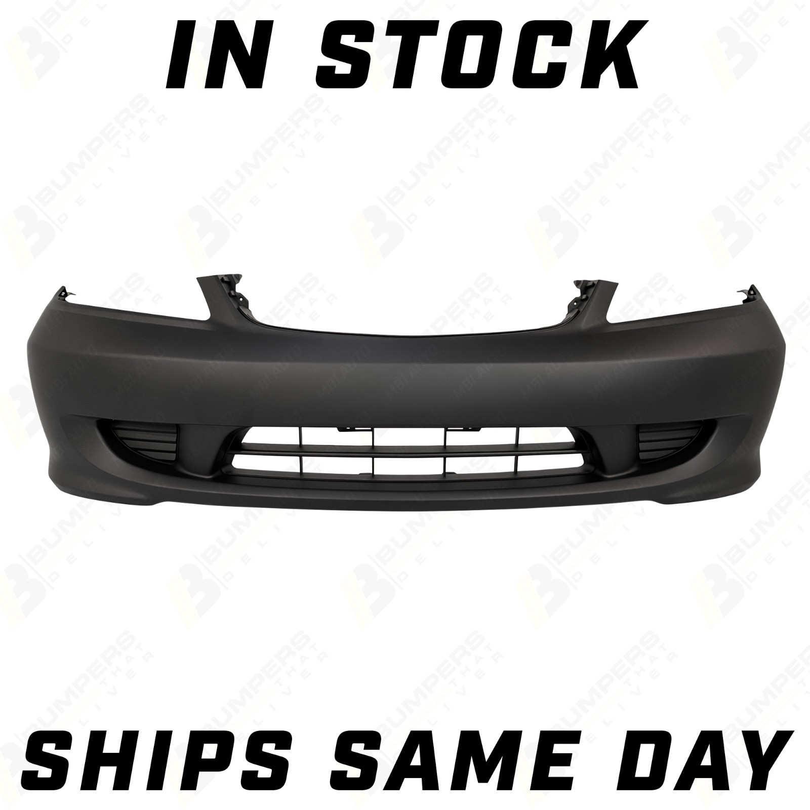 NEW Primered - Front Bumper Cover for 2004 2005 Honda Civic Sedan / Coupe 04 05