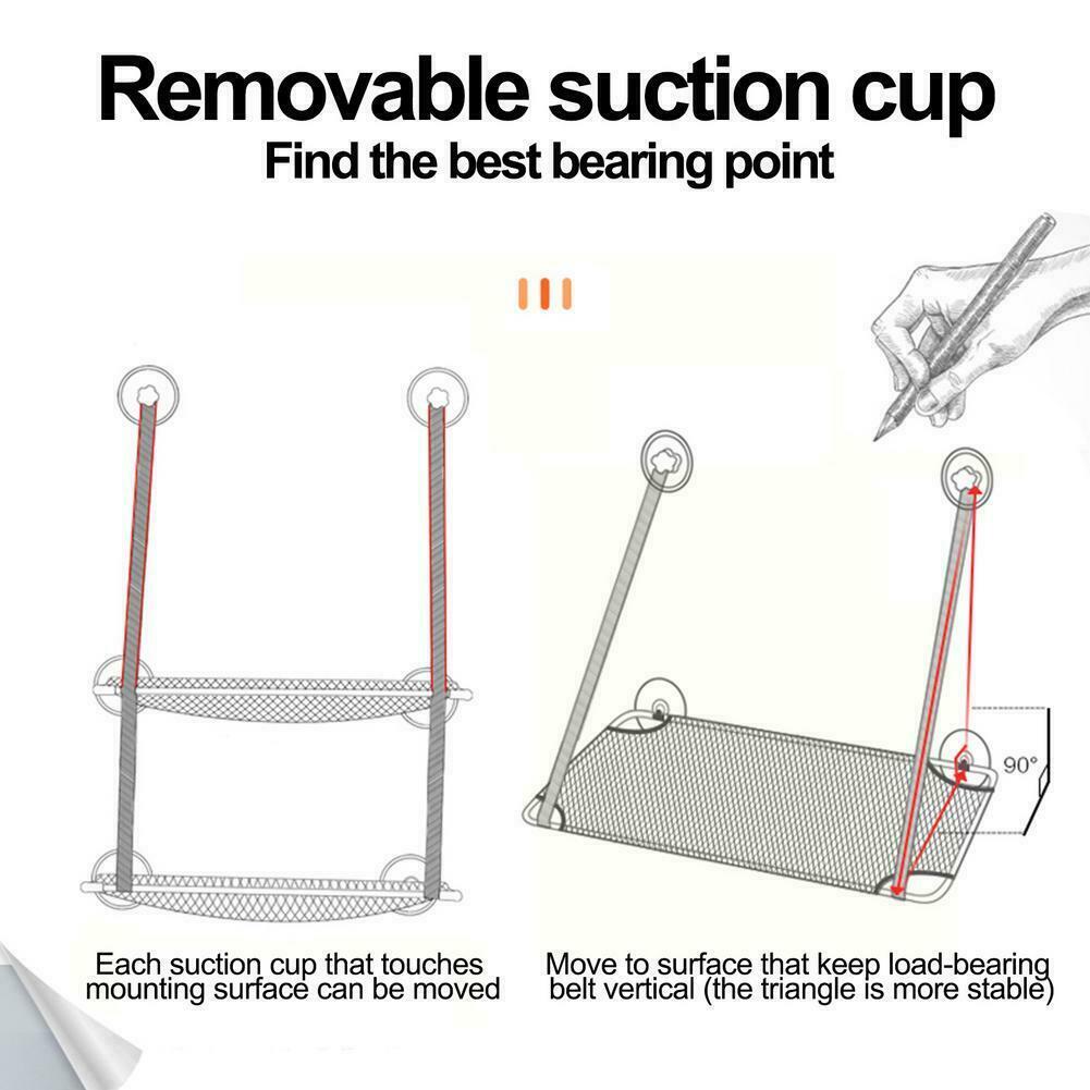 Cat Window Perch 2 Layer Cat Window Hammock Sleeping Hanging Beds Mount Stack