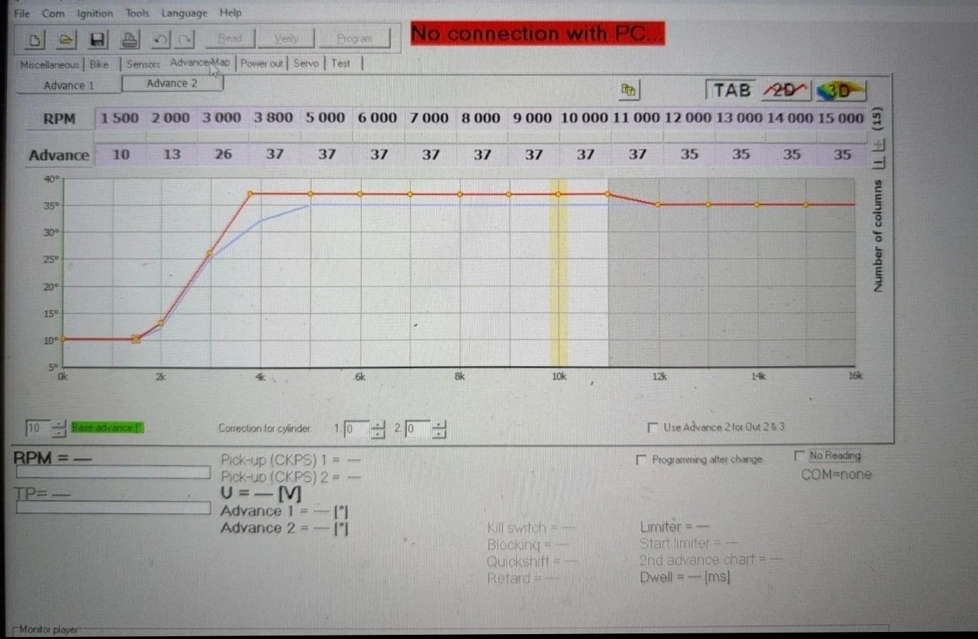 PNP Programmable CDI, Spark Unit For Honda V45, V65, Saber, Magna, Vf750, Vf1100
