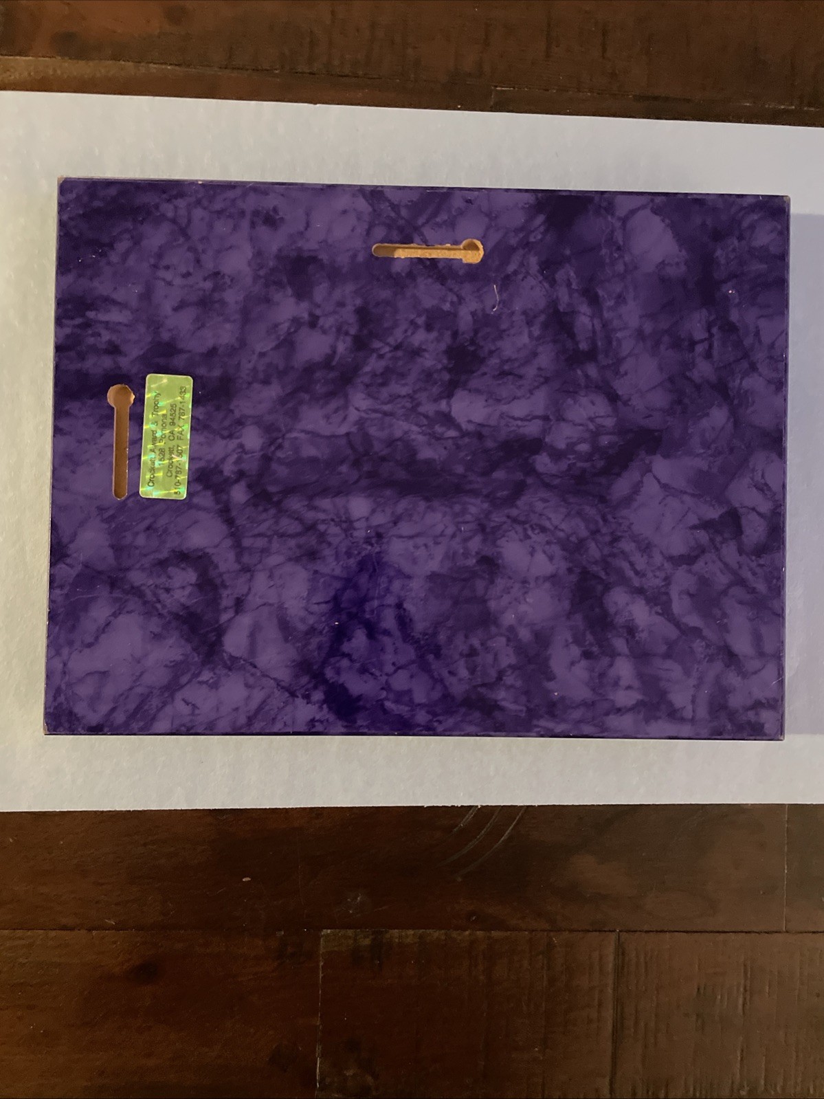 Michael Jordan, 2000 MJ’s Final Floor Jumbo Card on Plaque with UD MJ23 Card