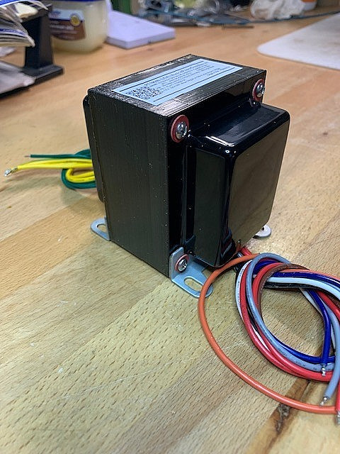 PT190Mi-BLACK POWER TRANSFORMER for TUBE AUDIO (380Vct) 190-0-55-190V x150mA