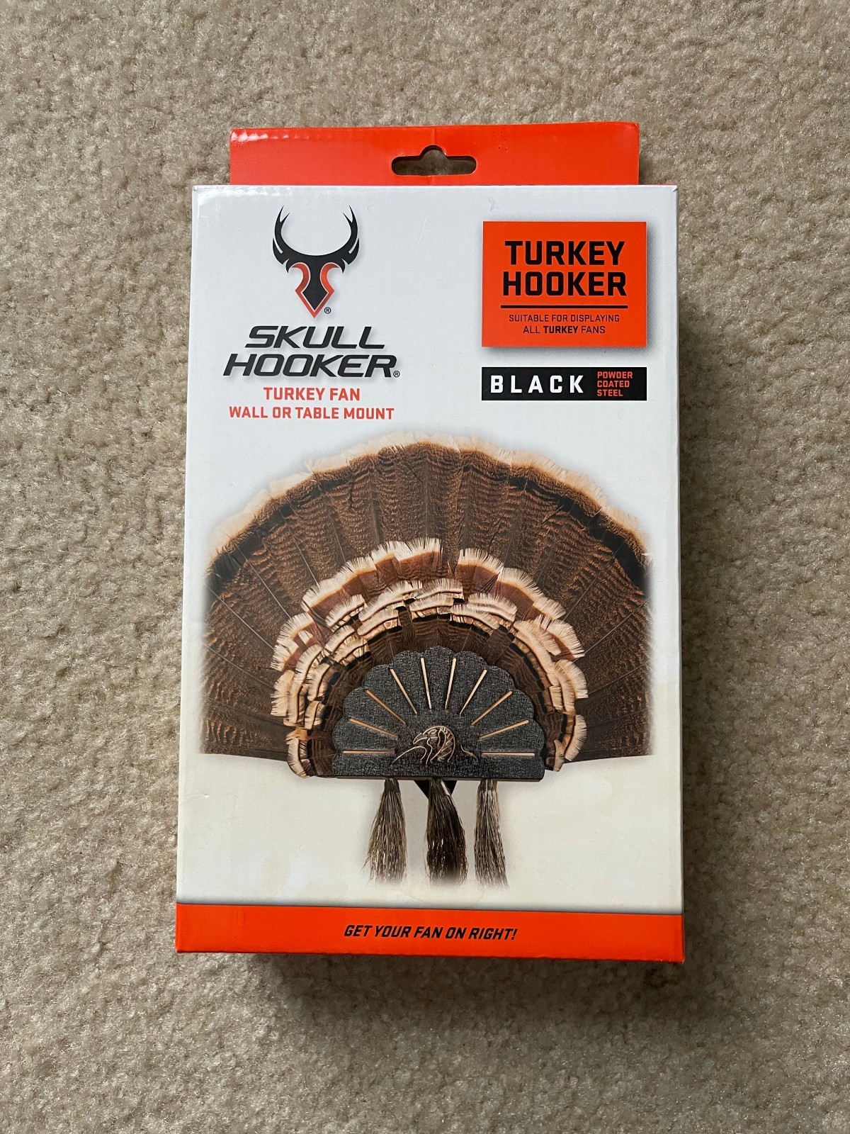 Skull Hooker Turkey Hooker Wall or Table Mount Black