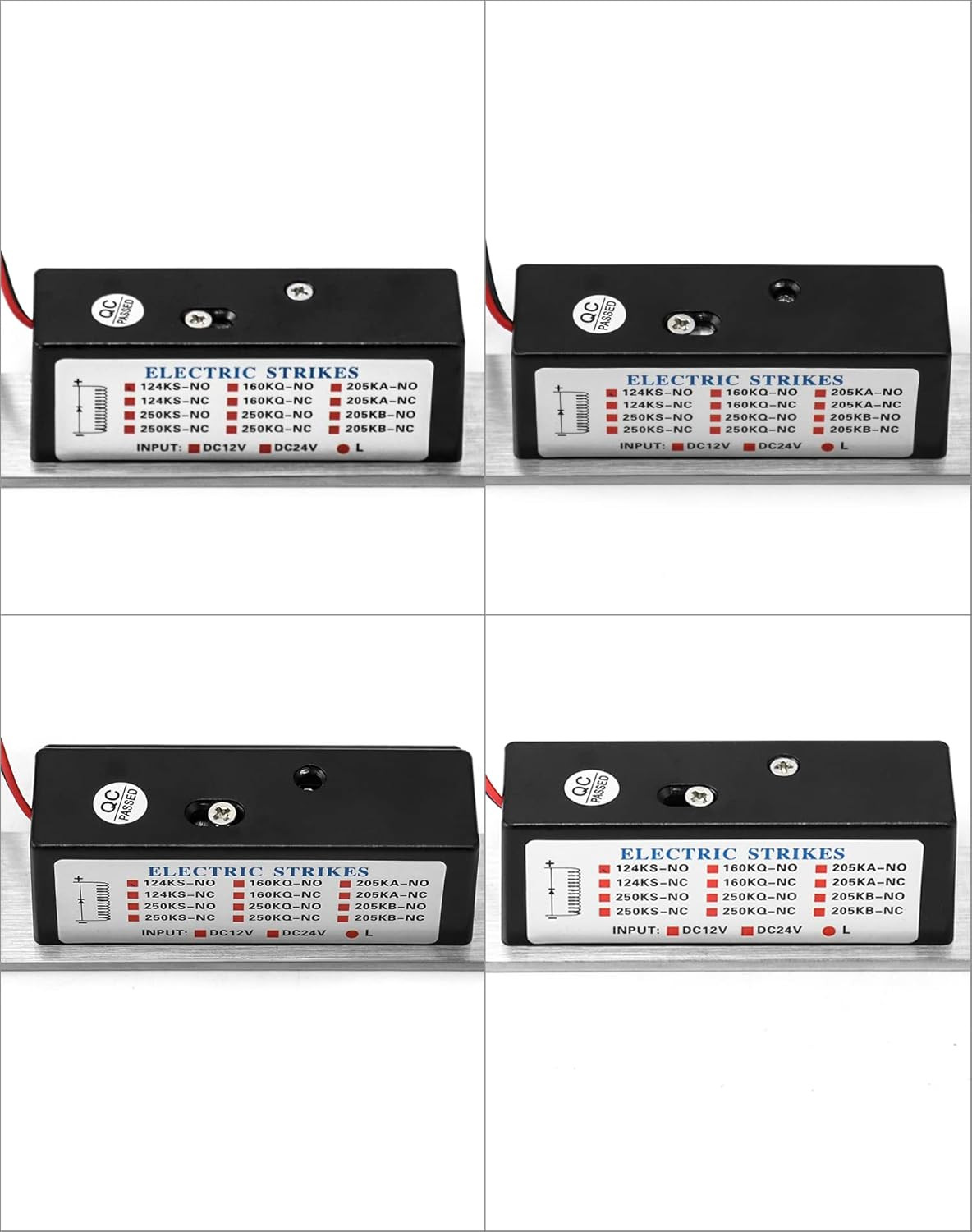 Electric Door Strike Lock, 12VDC, Fail-Safe/Fail-Secure, Heavy Duty Power Door C