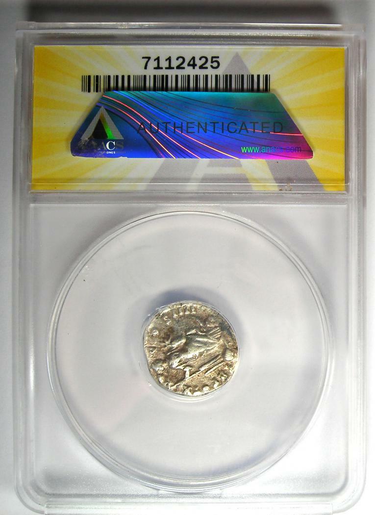 Antoninus Pius AR Denarius Silver Coin 144 AD - Certified ANACS XF40 (EF40)