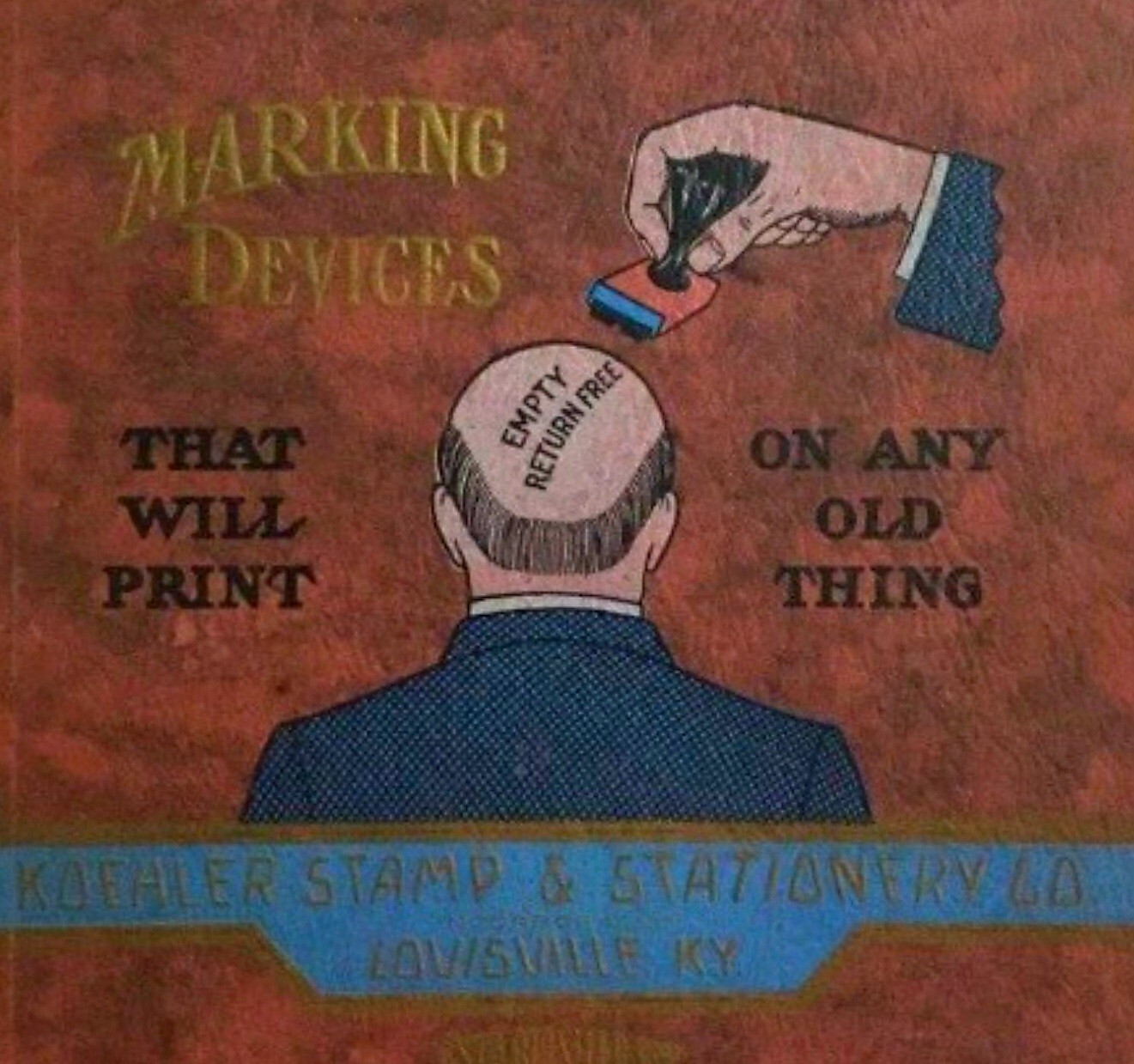 Lexington Ky 1920'S American Contractor J B Kidd Brass Advertising Sign