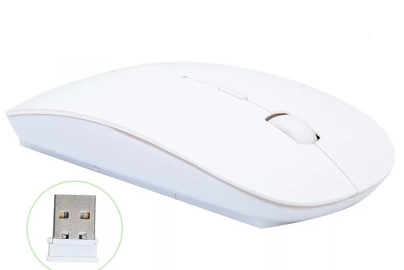 2.4GHz USB Wireless Optical Mouse Mice for Apple Mac Macbook Pro Air PC White
