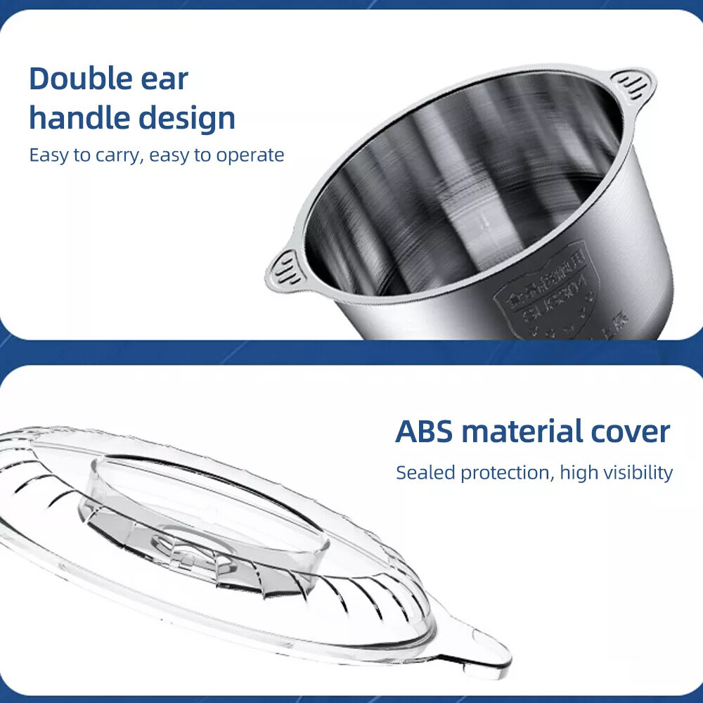 300W Electric Food Vege Chopper Food Processor Kitchen Meat Grinder Mixer 2L US