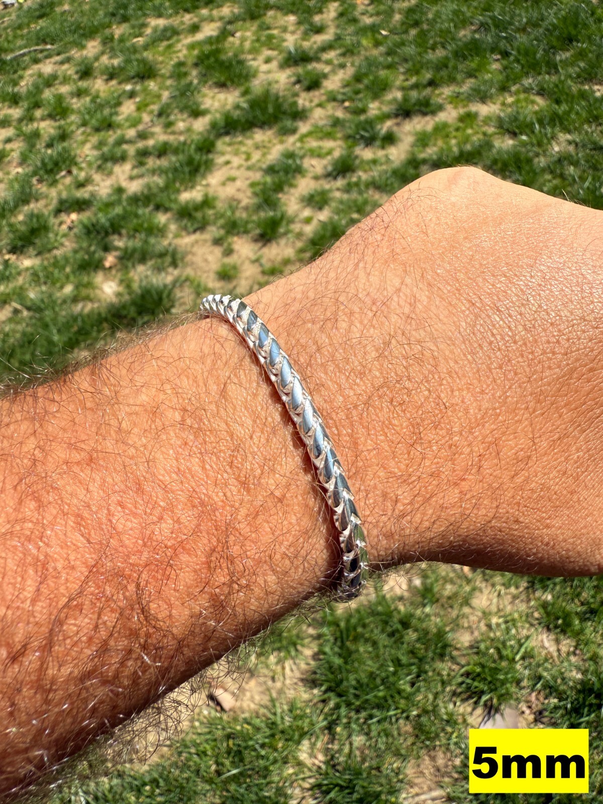 Real 925 Silver Round Franco Chain Or Bracelet 5-7mm Handmade W. Box Clasp