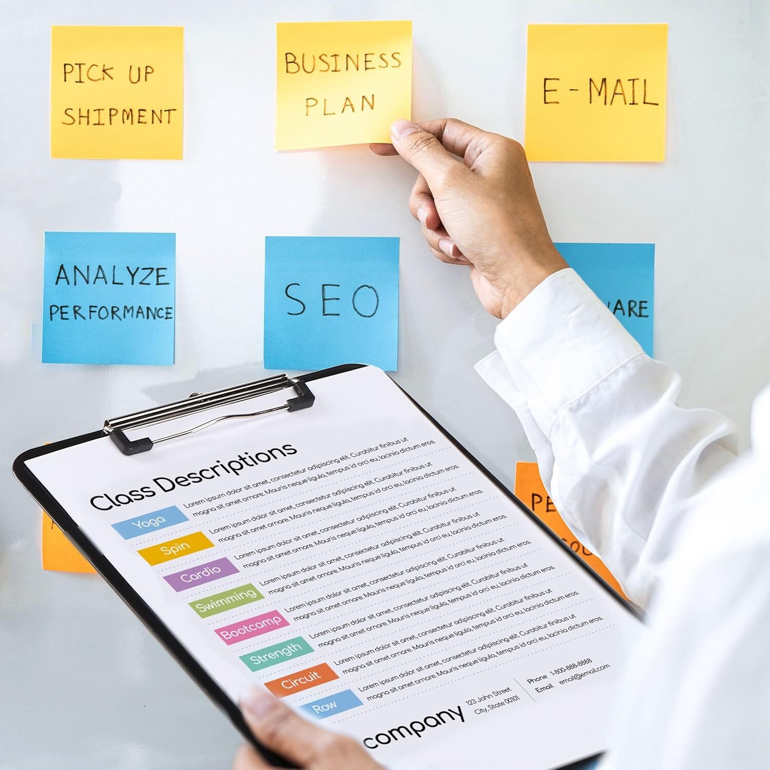 Mr. Pen- Plastic Clipboard, Black, Clip Board, Teacher 1 Pack, Black