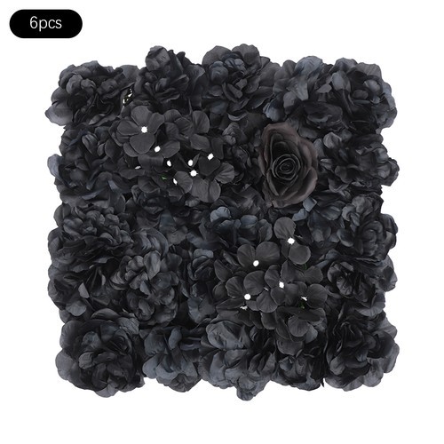 6Pcs Artificial Flower Wall Panels Backdrop Bouquet Wedding Party Background