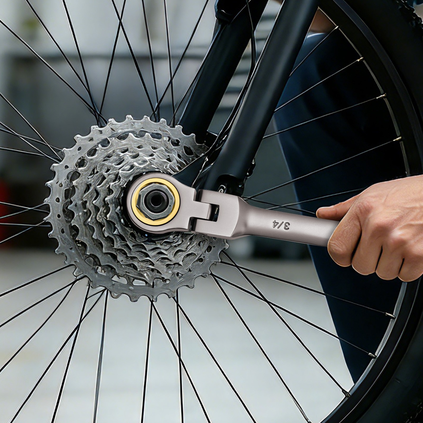 VEVOR Flex-Head Ratcheting Wrench Set Combination Wrench Set 12-Piece SAE Sizes