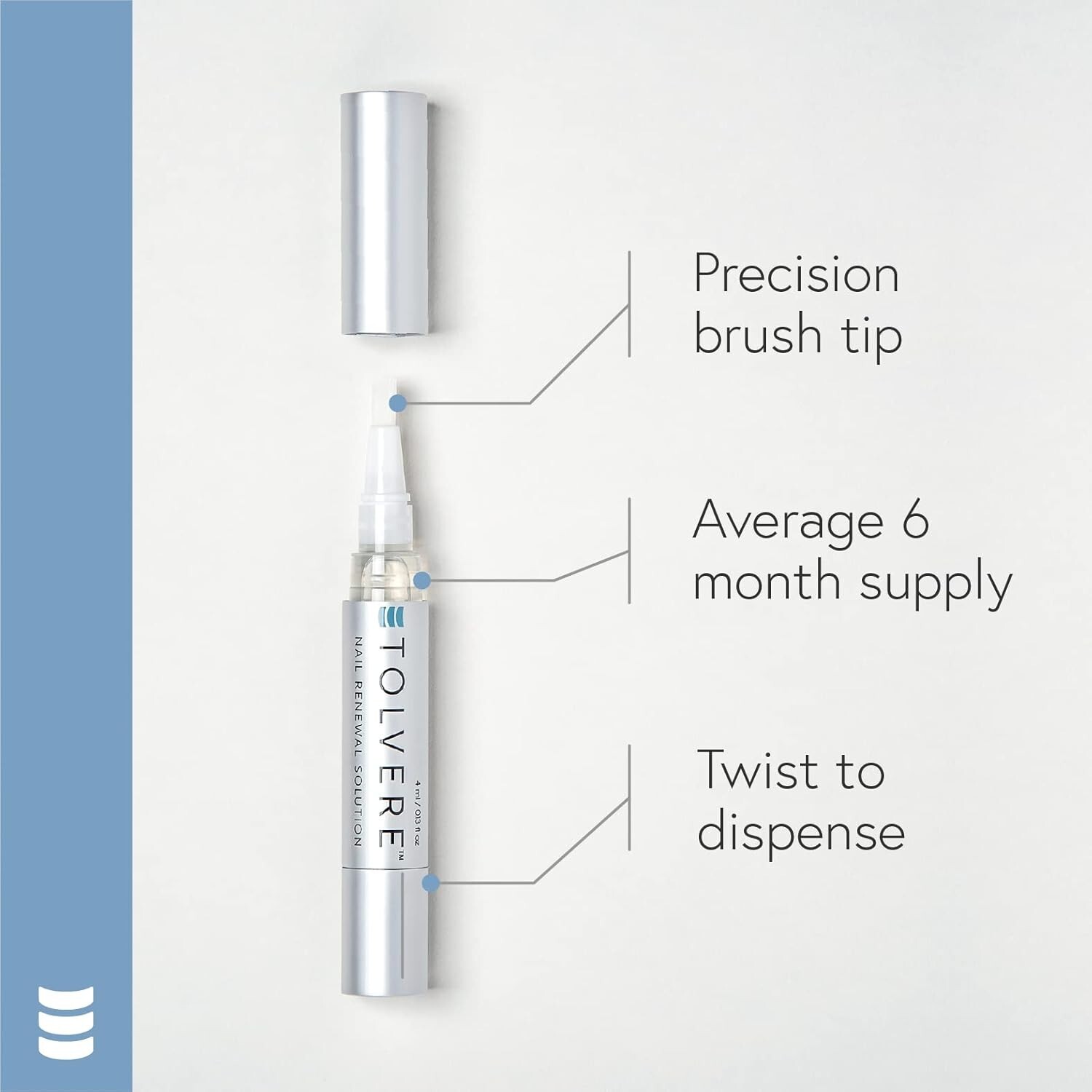 Tolvere Nail Renewal Solution, from the Makers of Tolcylen, Rapidly Improve