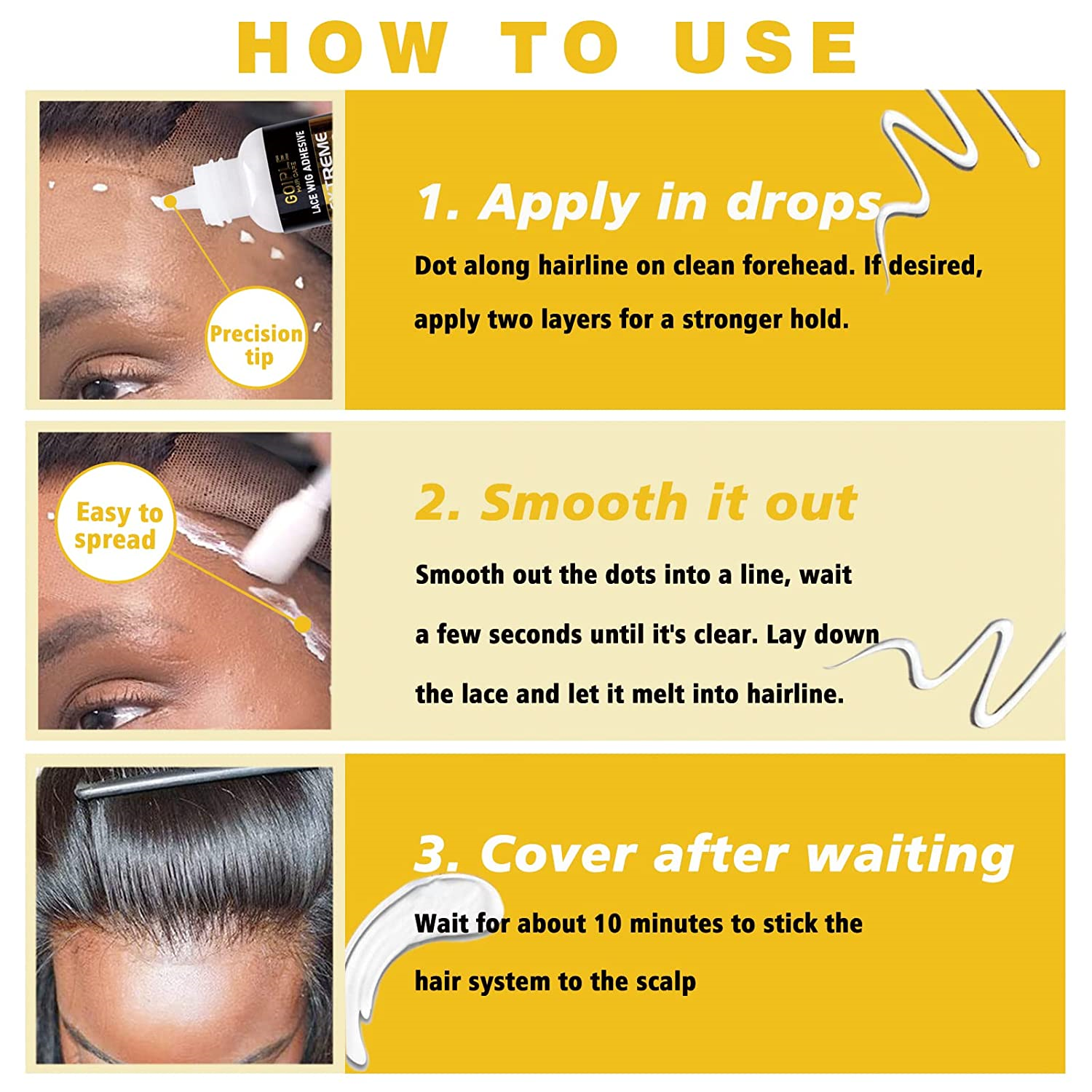 Goiple Waterproof &Strong Hold Lace Glue (Select Size)