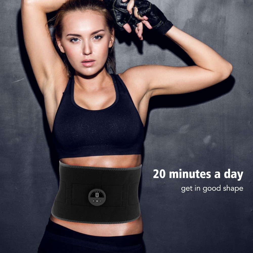 Abdominal EMS Muscle Stimulator Belt Electric Fitness Toning Belly Waist Trainer