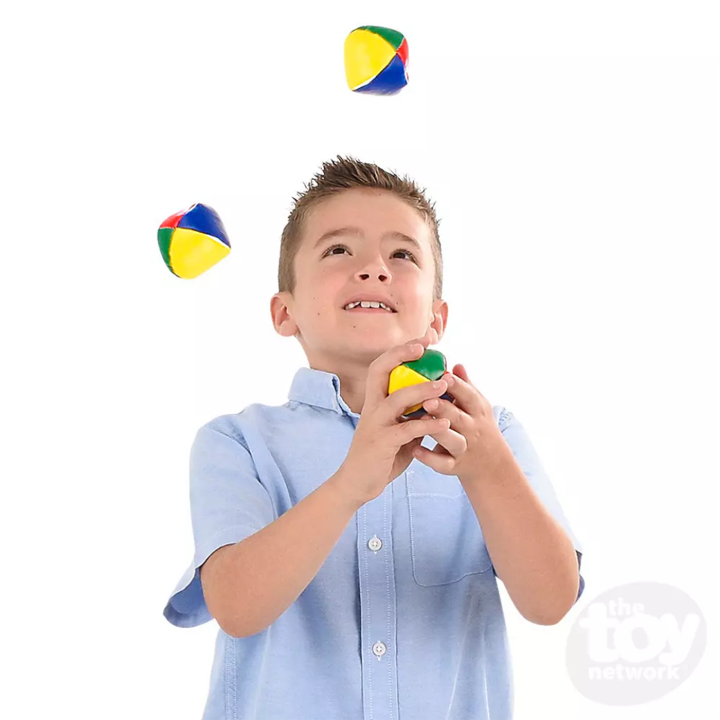 Set of 3 LEARN TO JUGGLE BALLS Juggling Bean Bag BALL w/ INSTRUCTIONS