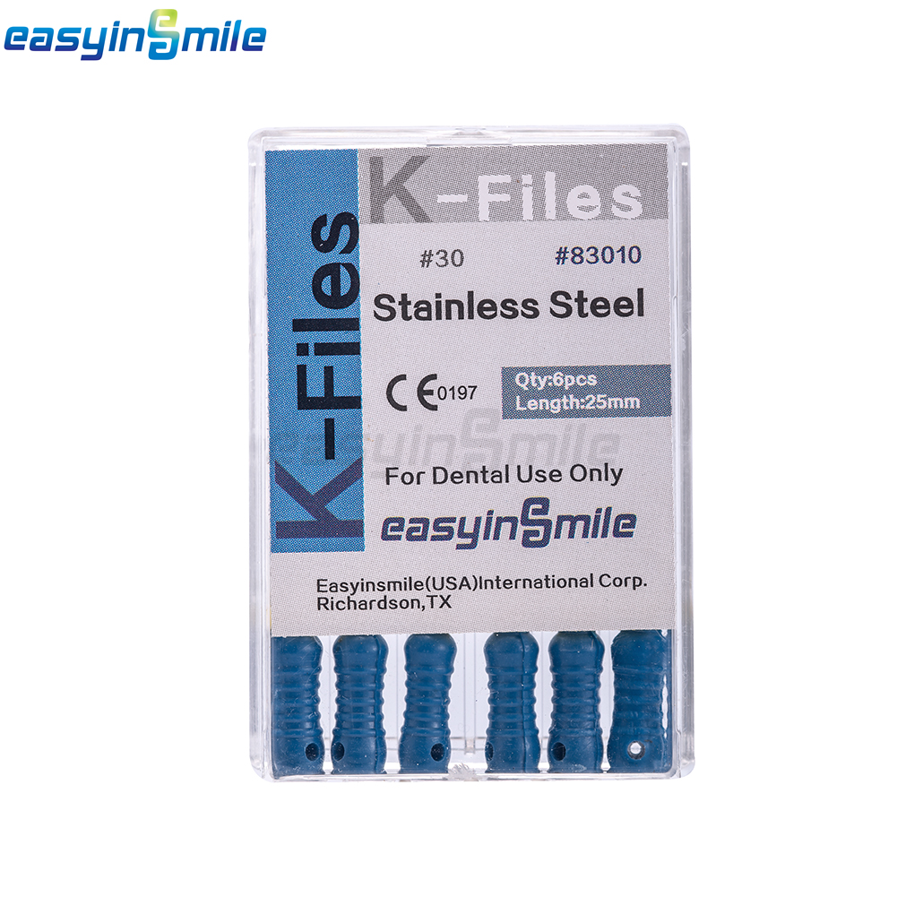 Endodontic Hand files Endo Root canal K files Dental Stainless Steel#6/8/10 25MM