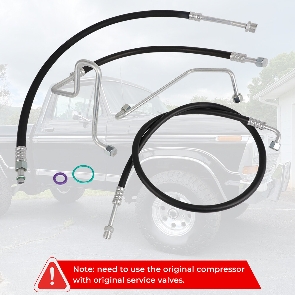 A/C Hoses Lines Set For 1976-1979 Ford F-100 F-150 & Bronco V8 Engine 1978-1979
