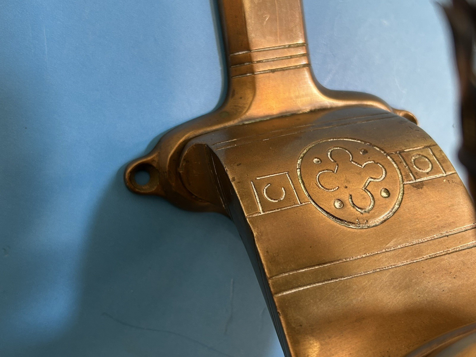 Antique Dayton Manufacturing Chesapeake Ohio Railroad Wall Mount 16” Oil Lamp