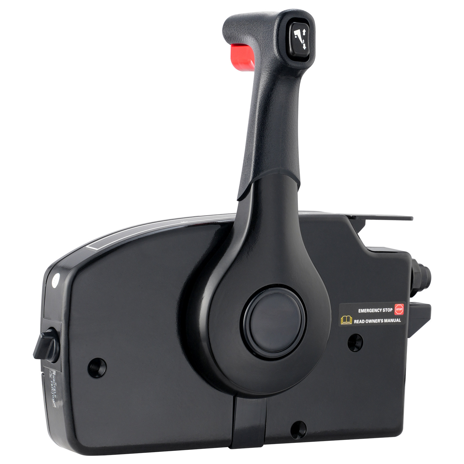 Outboard Throttle Remote Control Box Side-Mounted for Mercury PT 2-Stroke
