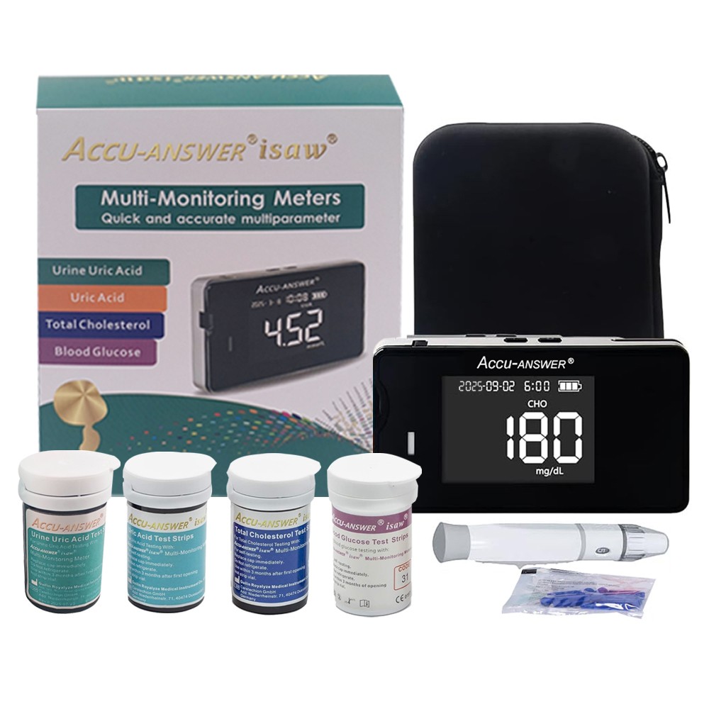 4 in 1 Blood Test Kit Total Cholesterol，Blood Glucose，Uric Acid，Urine Uric Acid