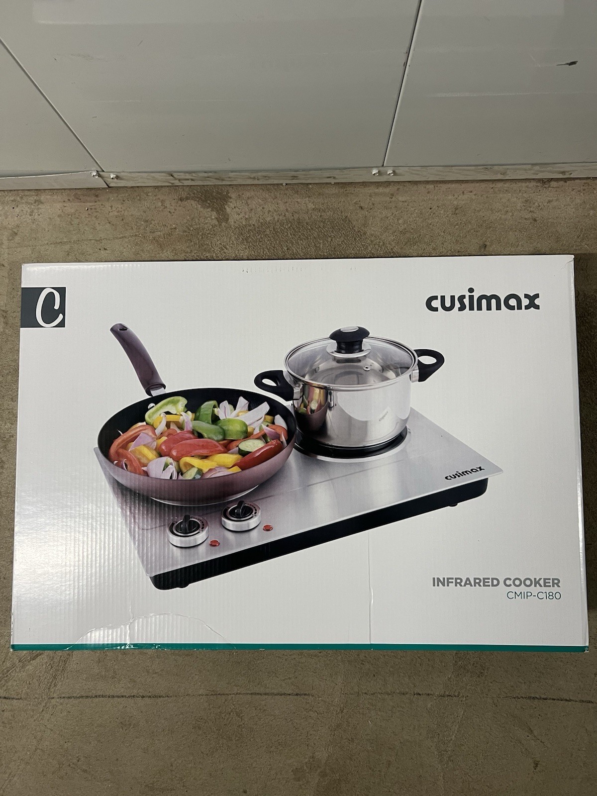 CUSIMAX Infrared Cooker CMIP-C180 Double Burner Hot Plate Electric Cooktop