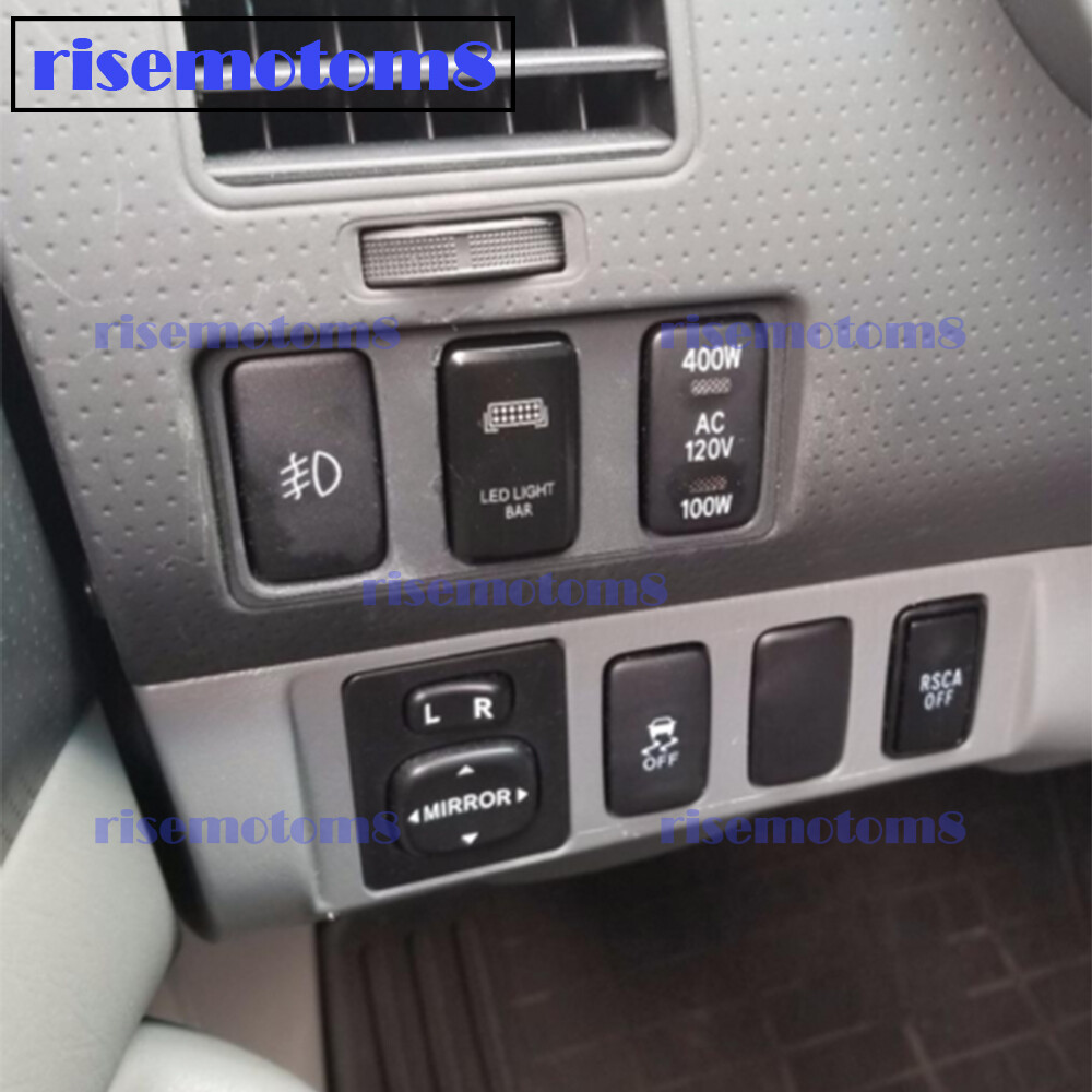 Fit Toyota FJ Cruiser Tacoma Tundra Push Button Rocker Switch USB Charger + Wire