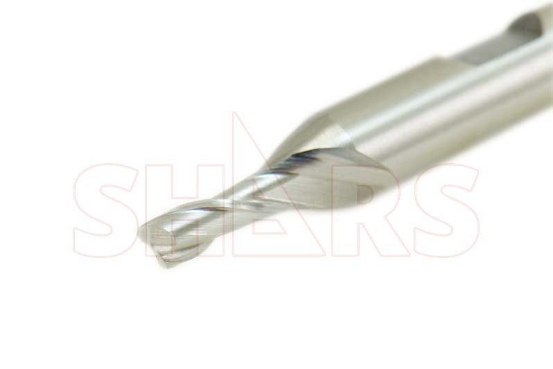 Shars 1/8" x 3/8" RH HSS 2 Flute Single End Mill Weldon Shank New !}