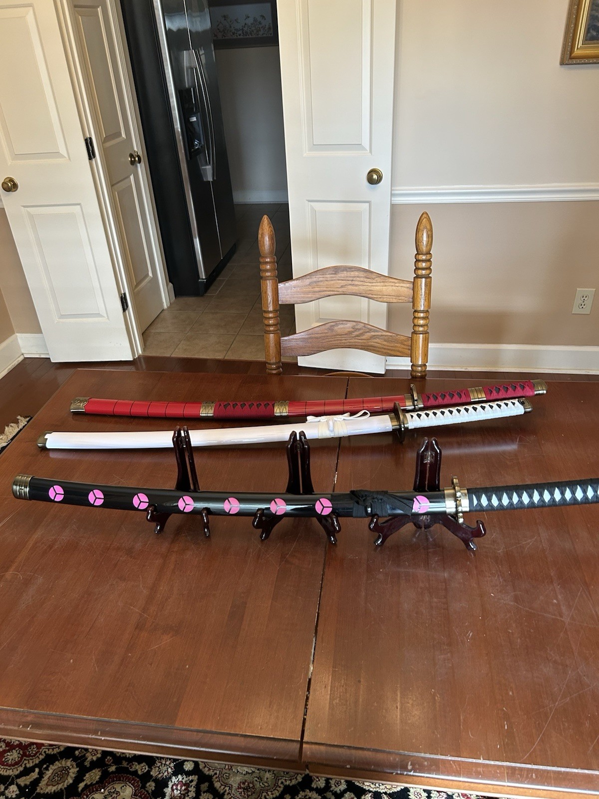 Set 3 - One Piece Japanese Anime Samuri Cosplay Swords