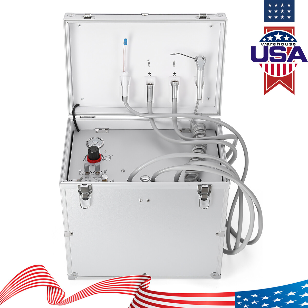 Dental Portable Mobile Delivery Unit Air Compressor/Folding Chair Turbine Unit