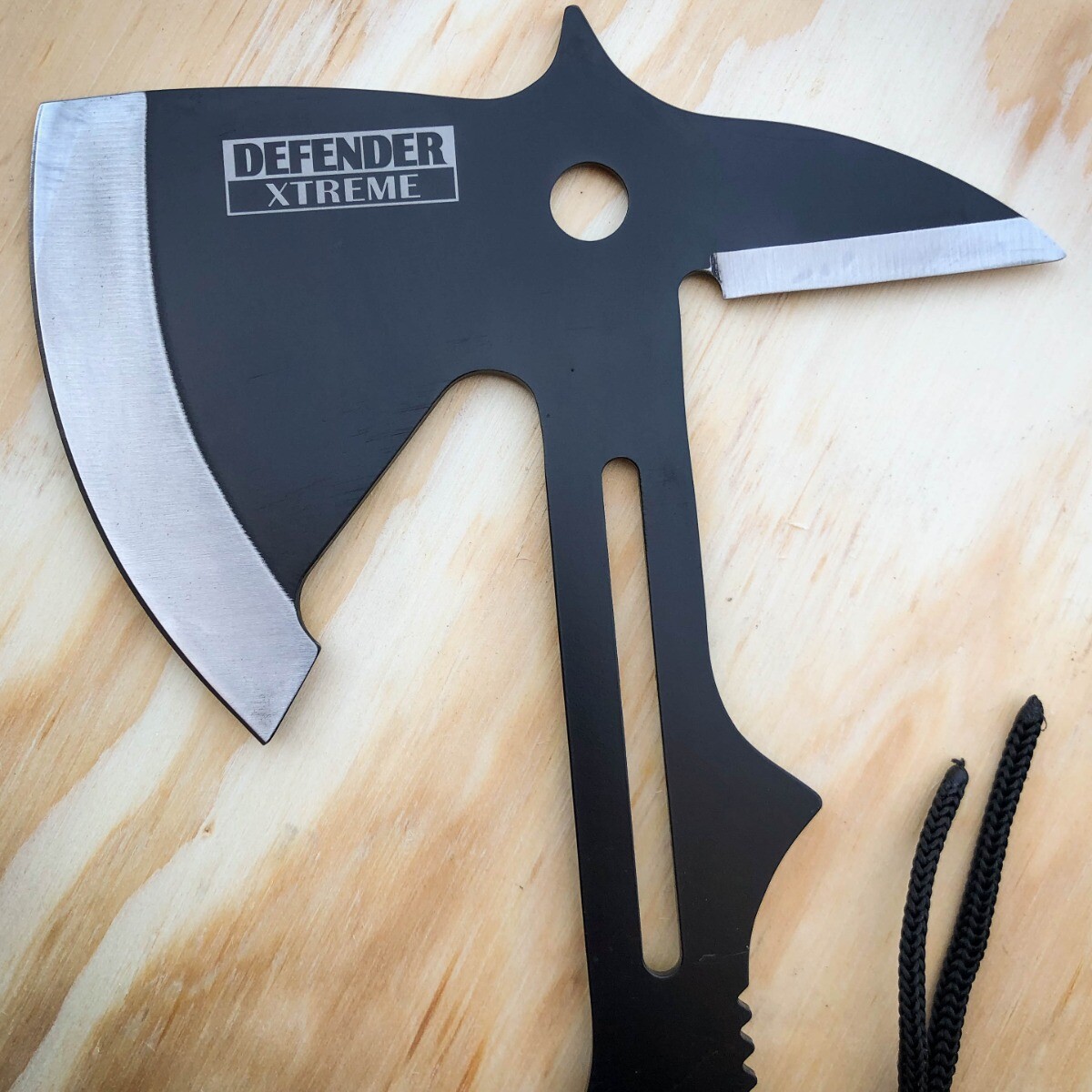 15" Tactical Tomahawk Throwing Hatchet Axe Fixed Blade Survival Knife w/ Sheath