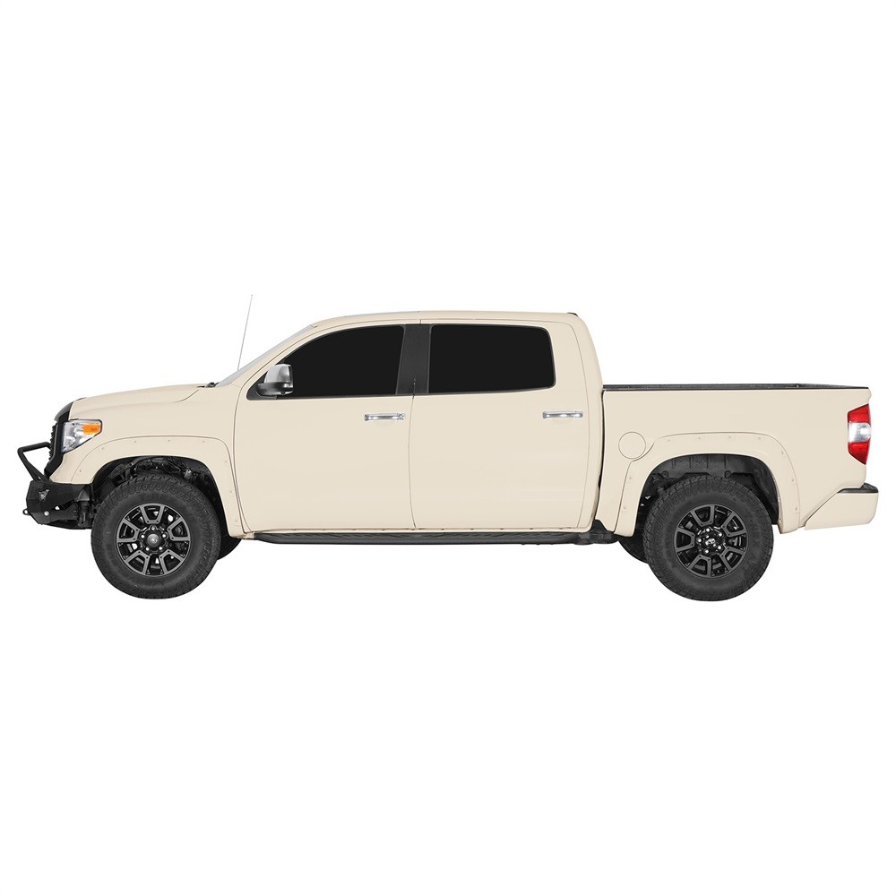 Pair Steel Nerf Side Step Bars Fit Toyota Tundra 2007-2021 Crew Cab 4-Door