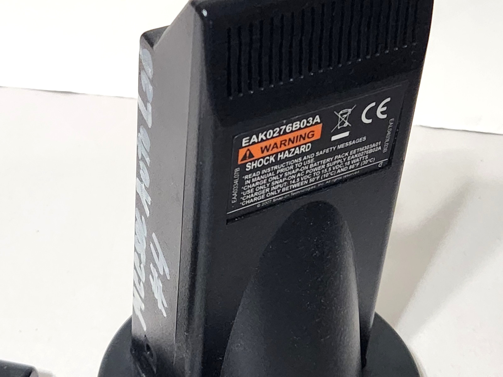 Snap-On EETM303A01 Battery Plus EAK0276B03A Charger Vantage Solus Pro