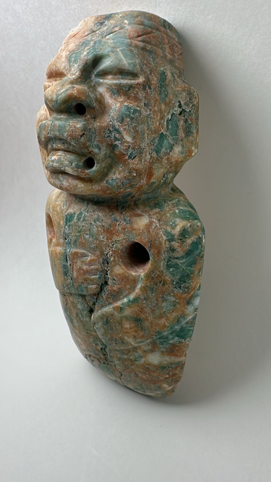 Precolumbian Stone olmec Axe Jaguar Transformation Figure 1200BC 400AD