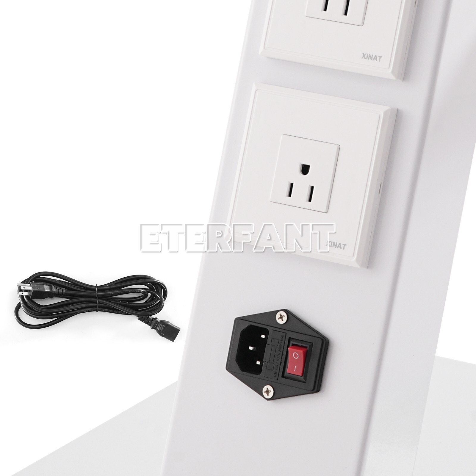 Dental Trolley Mobile Medical Tool Cart Lab Stand 4 Casters Three Layer Serving